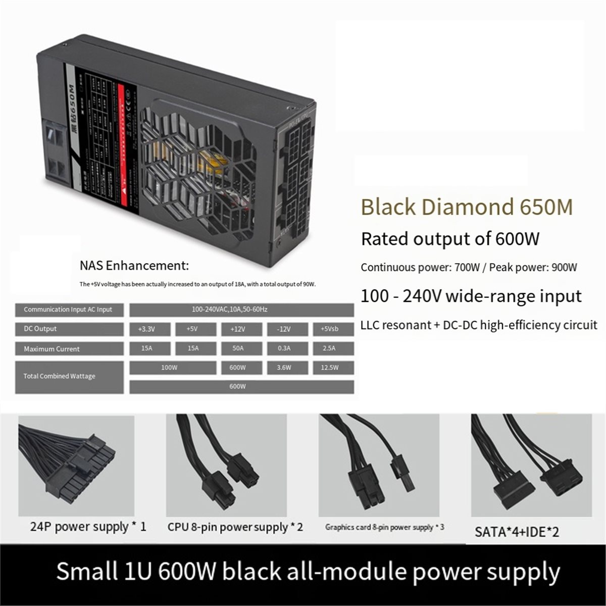[PACK ECONÓMICO] Fuente de Ali - Flex Atx Power Supply 600W 1U reseña y precio